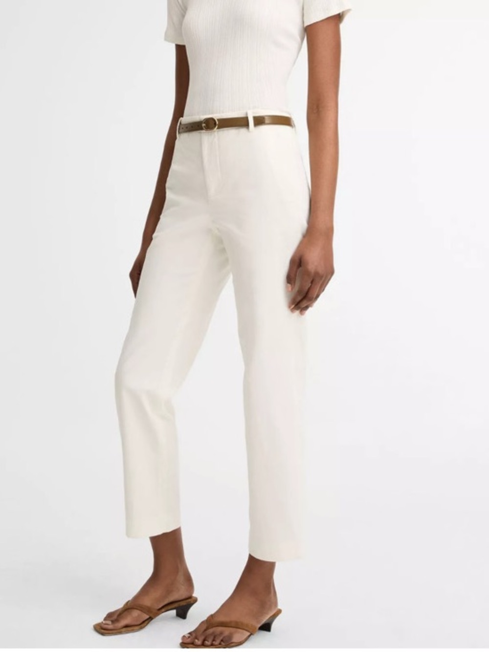 Kate Spade Pants Elegant white pants ‘Live Colorfully’ Size 4